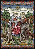 Stained Glass Nativity Flag image 2