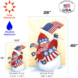 Star Spangled Snowman Flag image 6