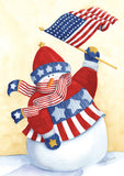 Star Spangled Snowman Flag image 2