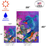 Bluebird Blossoms Flag image 6