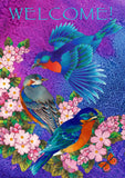 Bluebird Blossoms Flag image 2