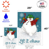 Let It Snow-Man Flag image 6