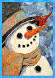Snowman And Cardinal Flag image 2