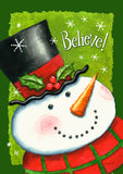 Believe Snowman Flag image 2