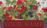 Geranium Basket Personalized Text Doormat Your Image Here Custom Product Image