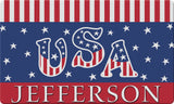 Veteran Salute Personalized Text Doormat Example of Personalization Custom Product Image